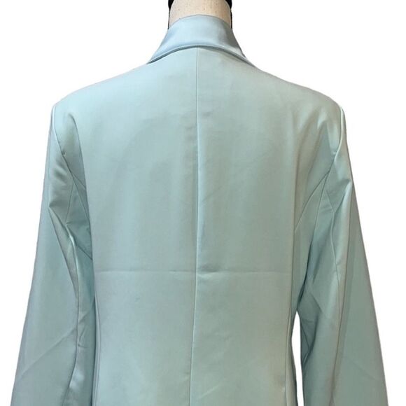 FTF Gabrielle Union Satin-Trim Single-Breasted Blazer - Picture 8 of 13